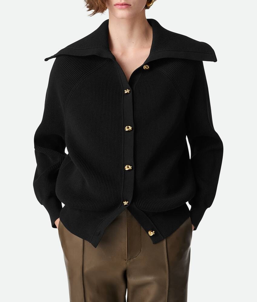 Bottega Veneta Cárdigan De Algodón Acanalado
