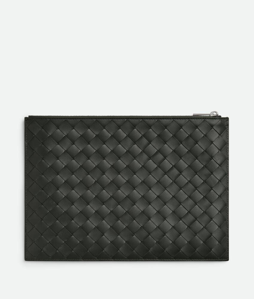 Bottega Veneta Cartera Plana Intrecciato Diagonal