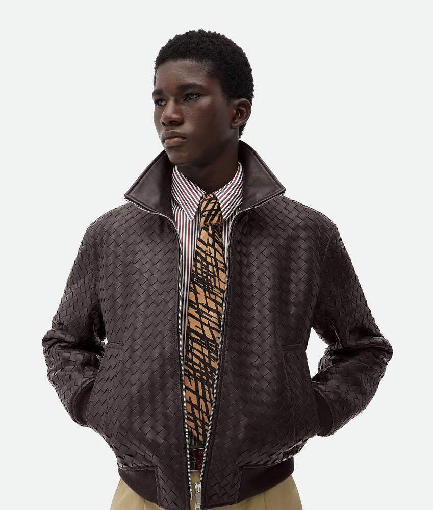 Bottega Veneta Cazadora De Piel Intrecciato