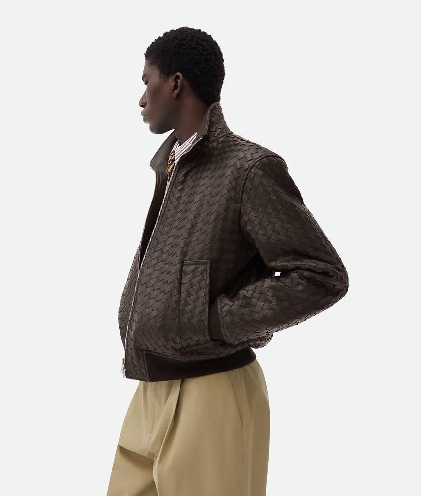 Bottega Veneta Cazadora De Piel Intrecciato