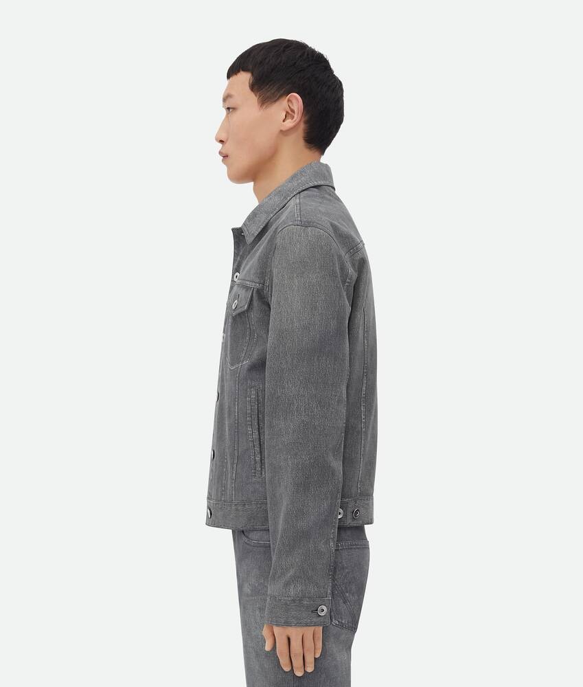 Bottega Veneta Chaqueta Denim Con Piel Estampada