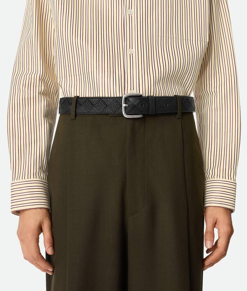 Bottega Veneta Cinturón Intrecciato Taurillon
