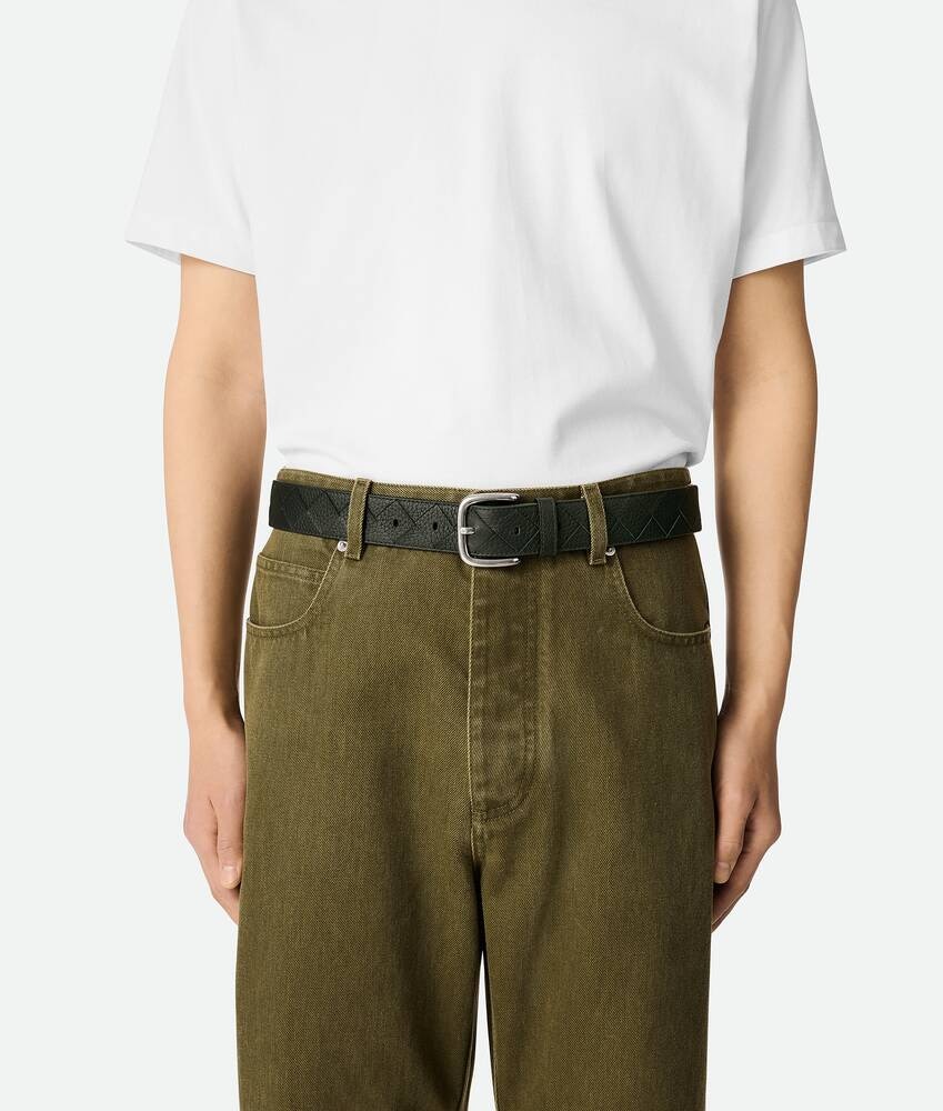 Bottega Veneta Cinturón Intrecciato Taurillon