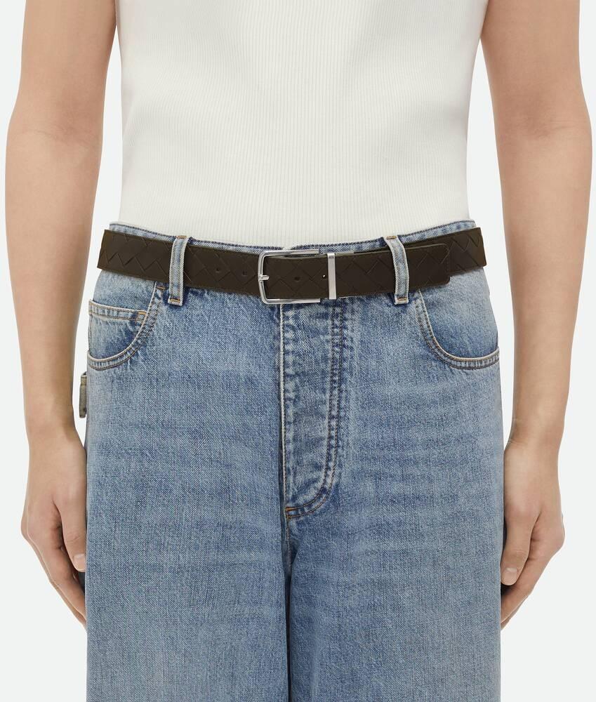Bottega Veneta Cinturón Reversible Intrecciato