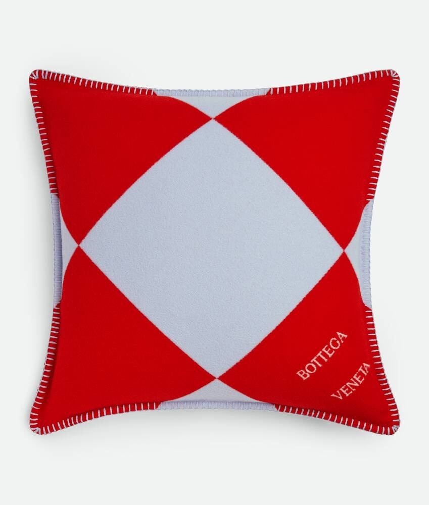 Bottega Veneta Cojín de jacquard a cuadros
