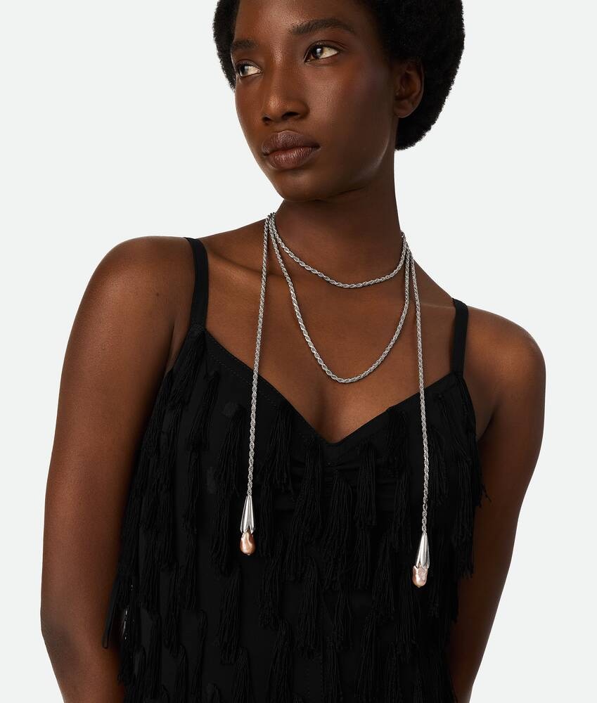 Bottega Veneta Collar Pearl Estilo Bufanda