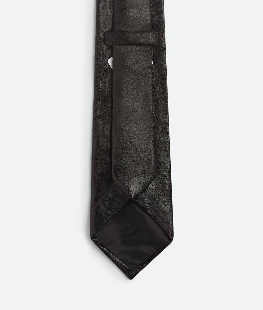 Bottega Veneta Corbata De Piel Brillante