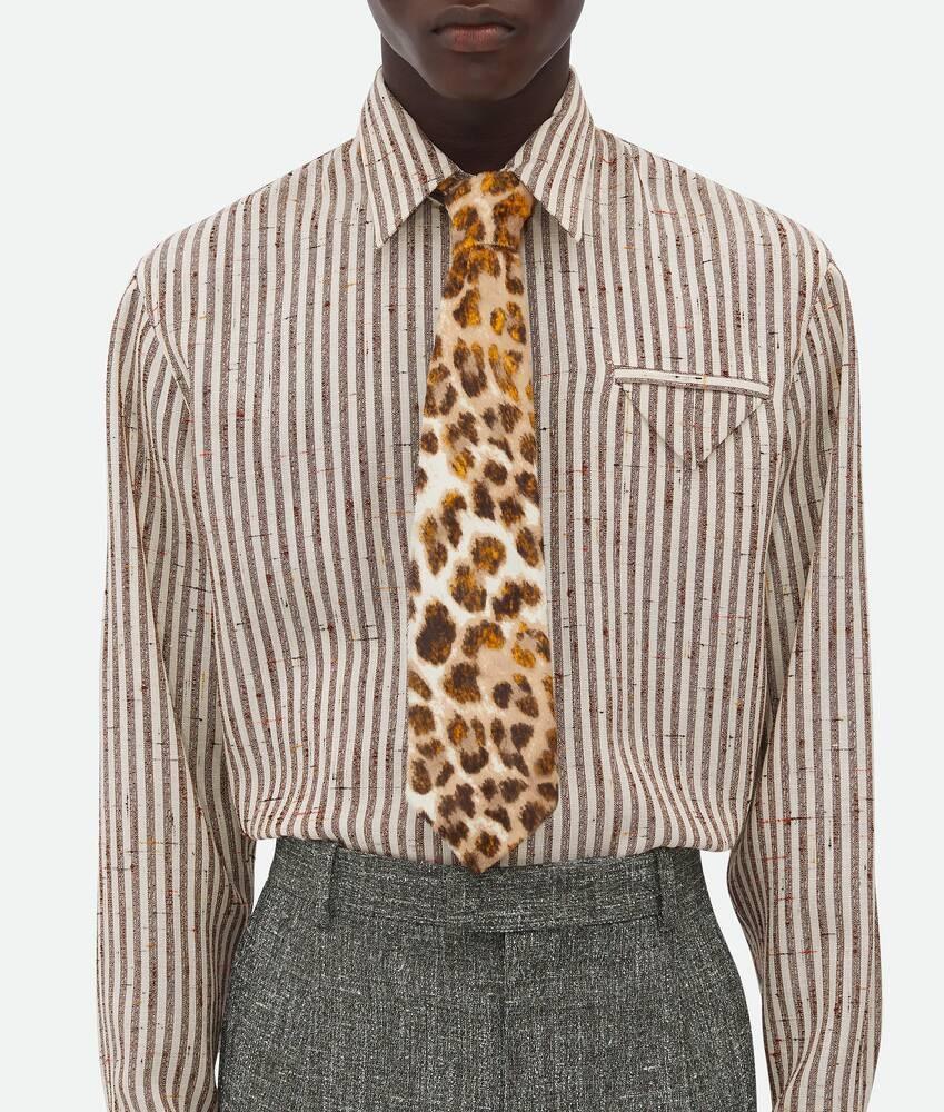 Bottega Veneta Corbata De Piel Estampada