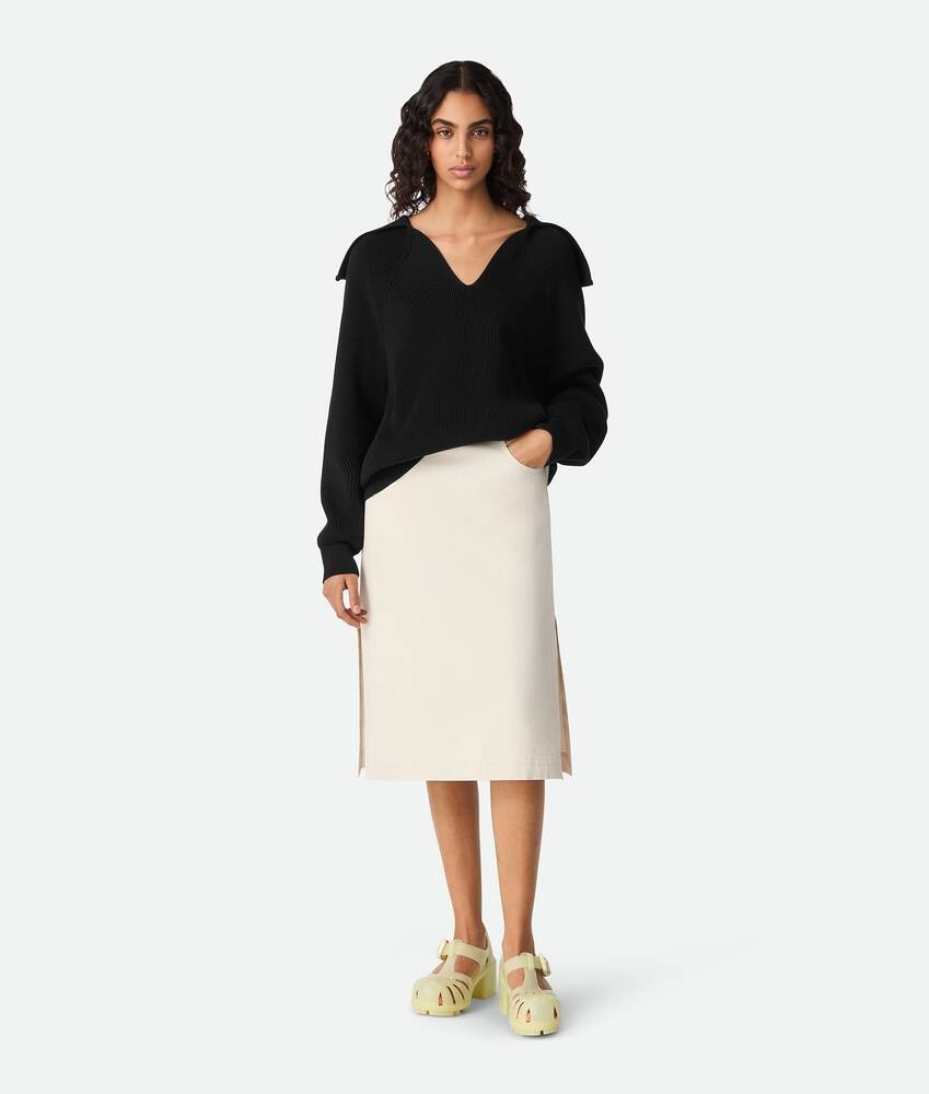 Bottega Veneta Falda de denim teñido