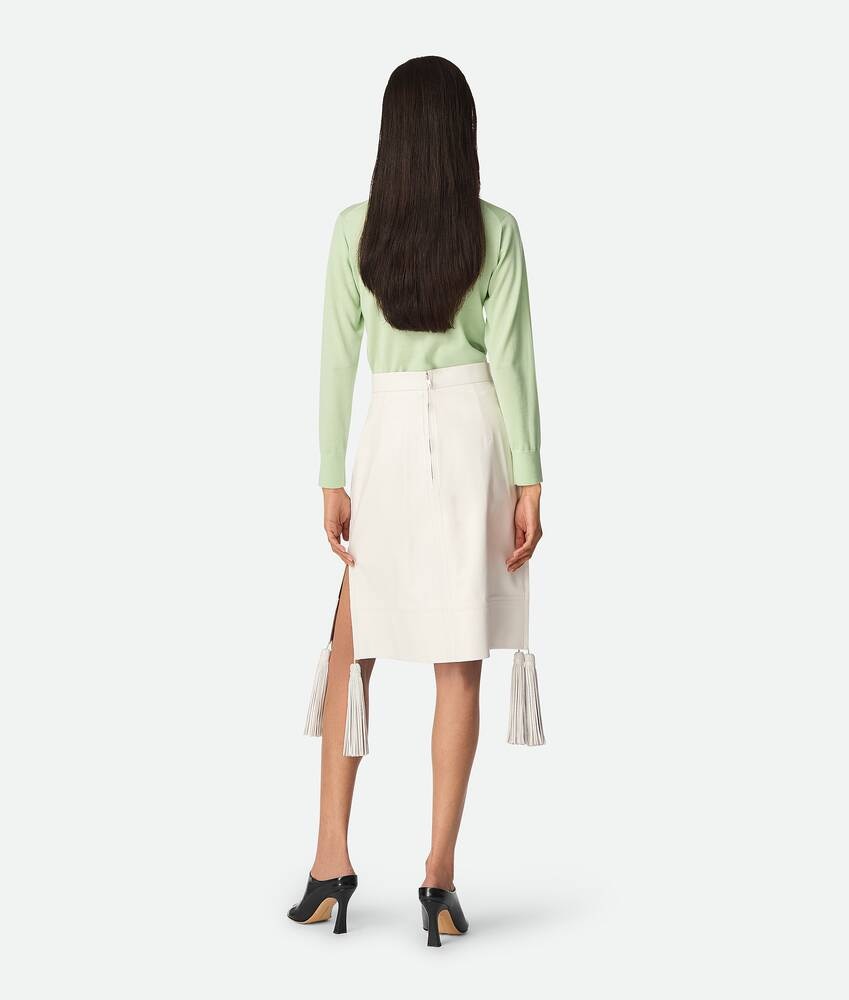 Bottega Veneta Falda De Piel Brillante