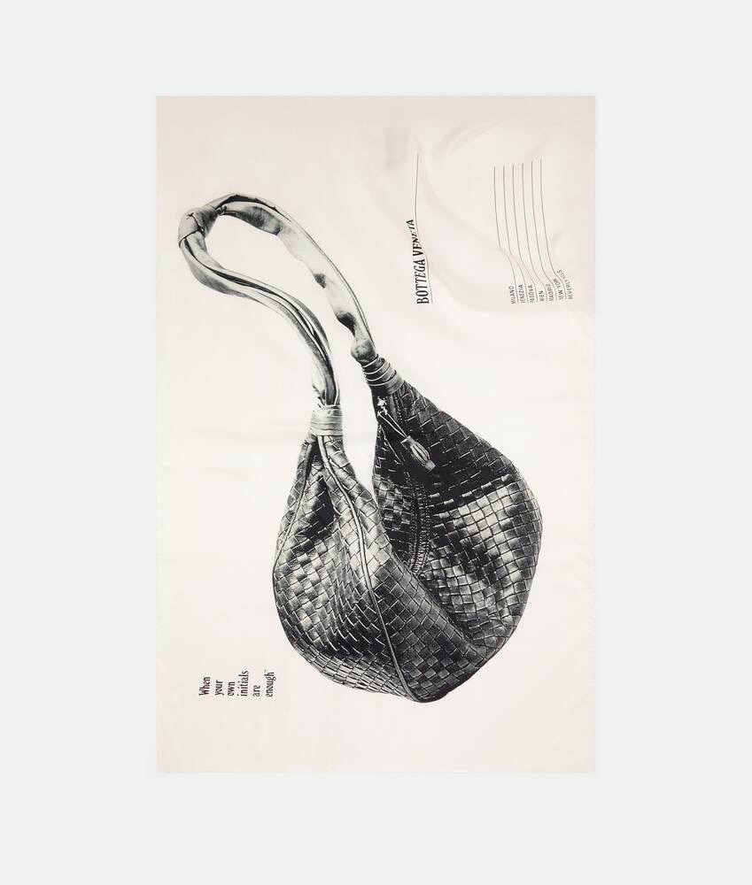 Bottega Veneta Foulard de sarga de seda estampada