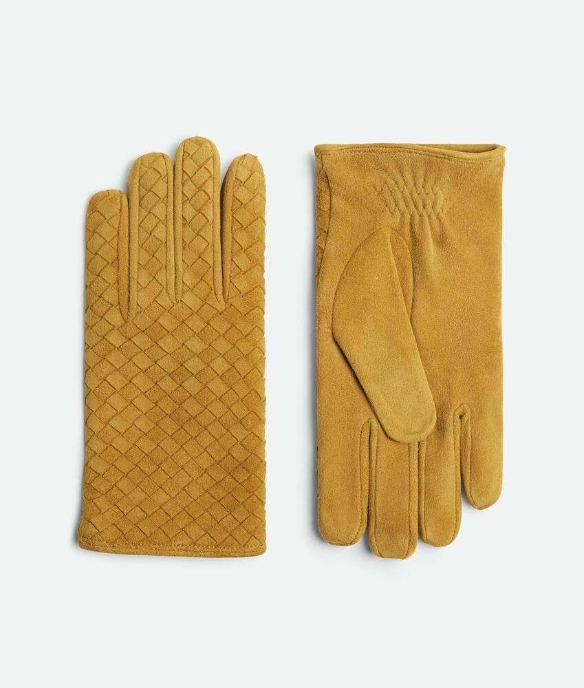 Bottega Veneta Guantes de ante Intrecciato