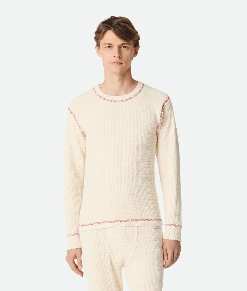 Bottega Veneta Jersey de algodón gofrado