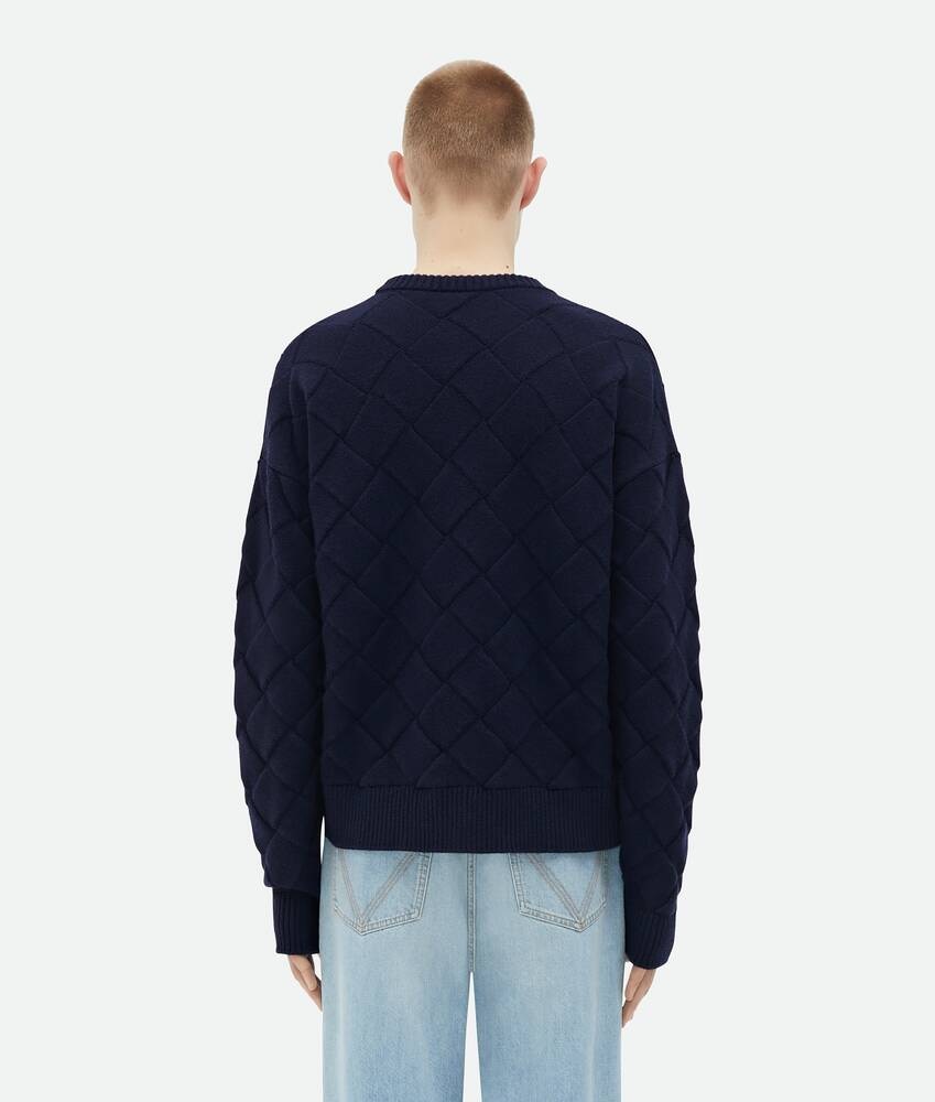 Bottega Veneta Jersey De Lana Con Motivo Intreccio