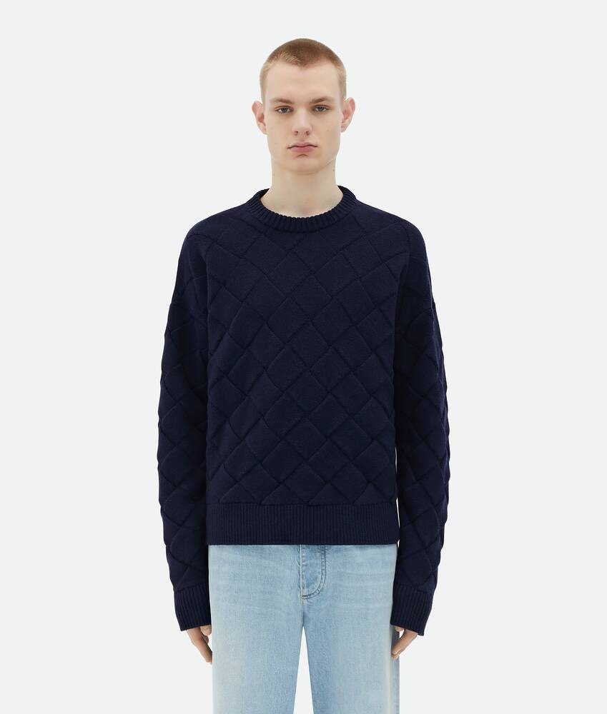 Bottega Veneta Jersey De Lana Con Motivo Intreccio