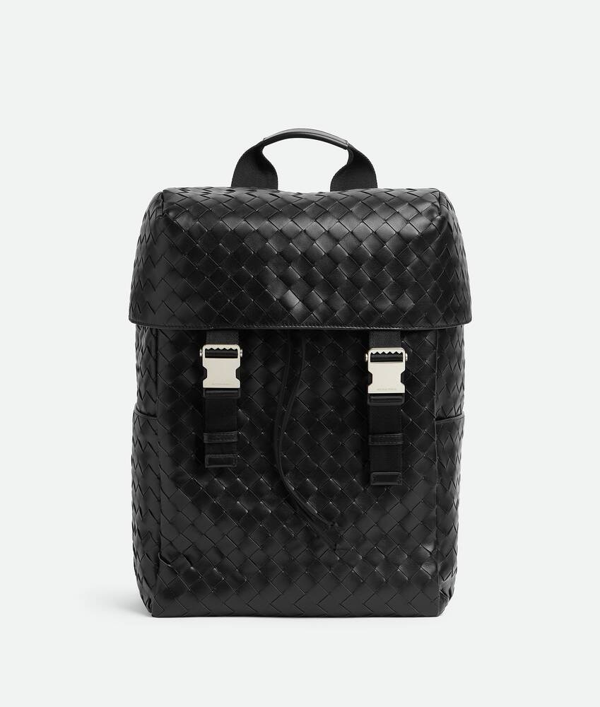 Bottega Veneta Mochila Intrecciato Con Solapa
