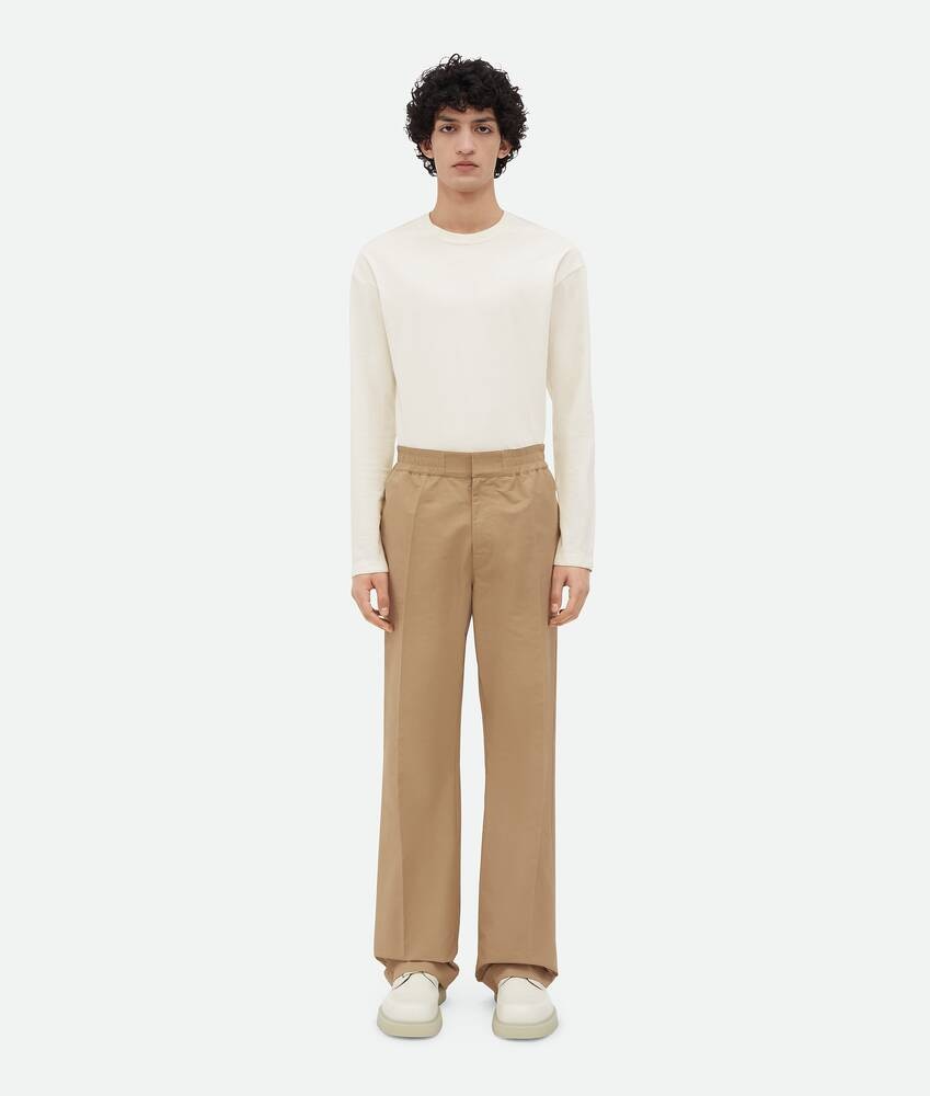 Bottega Veneta Pantalones de algodón técnico