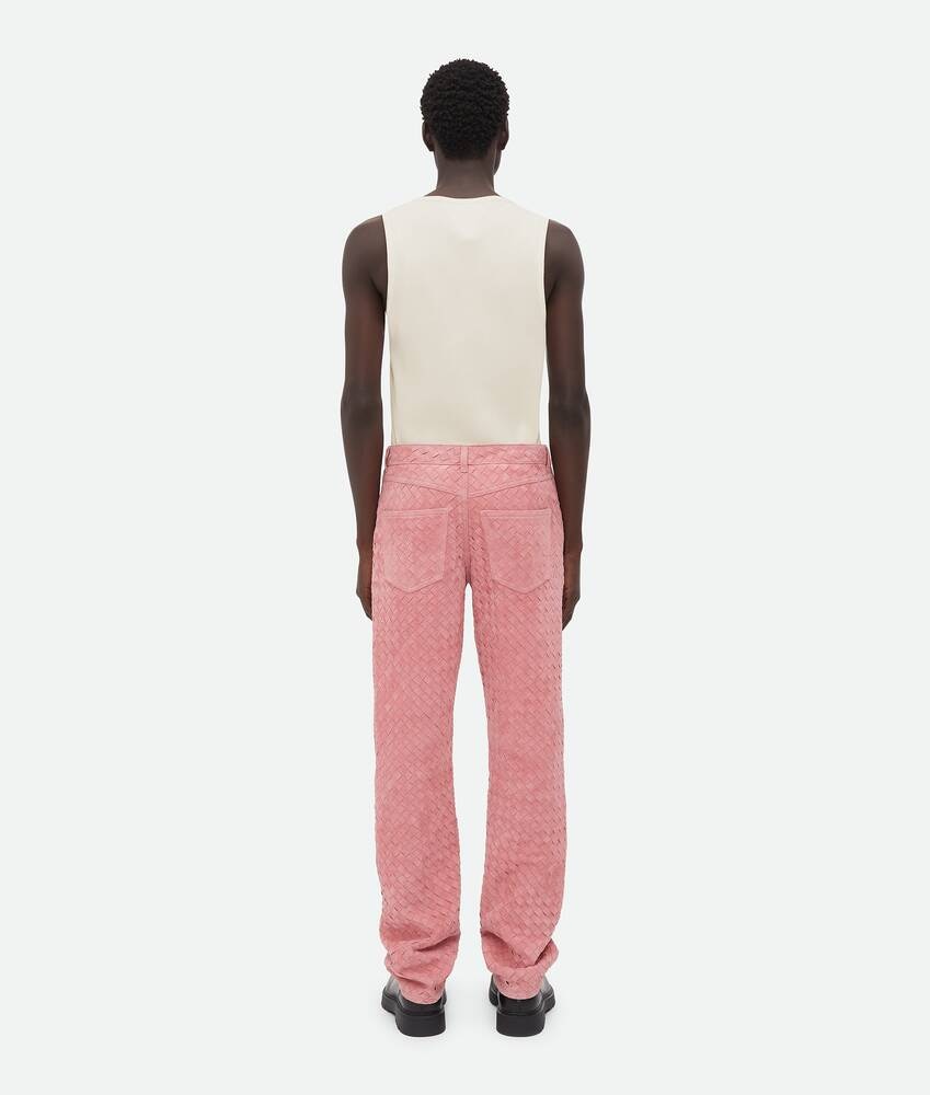Bottega Veneta Pantalones De Ante Intrecciato