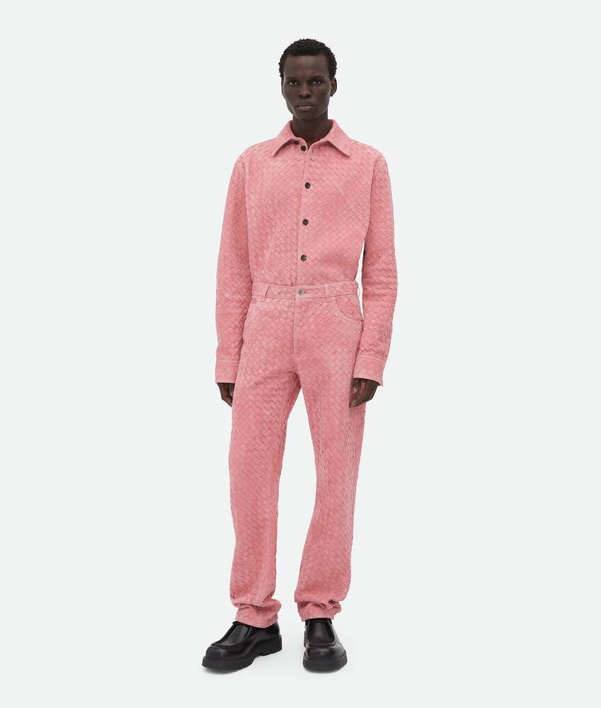 Bottega Veneta Pantalones De Ante Intrecciato