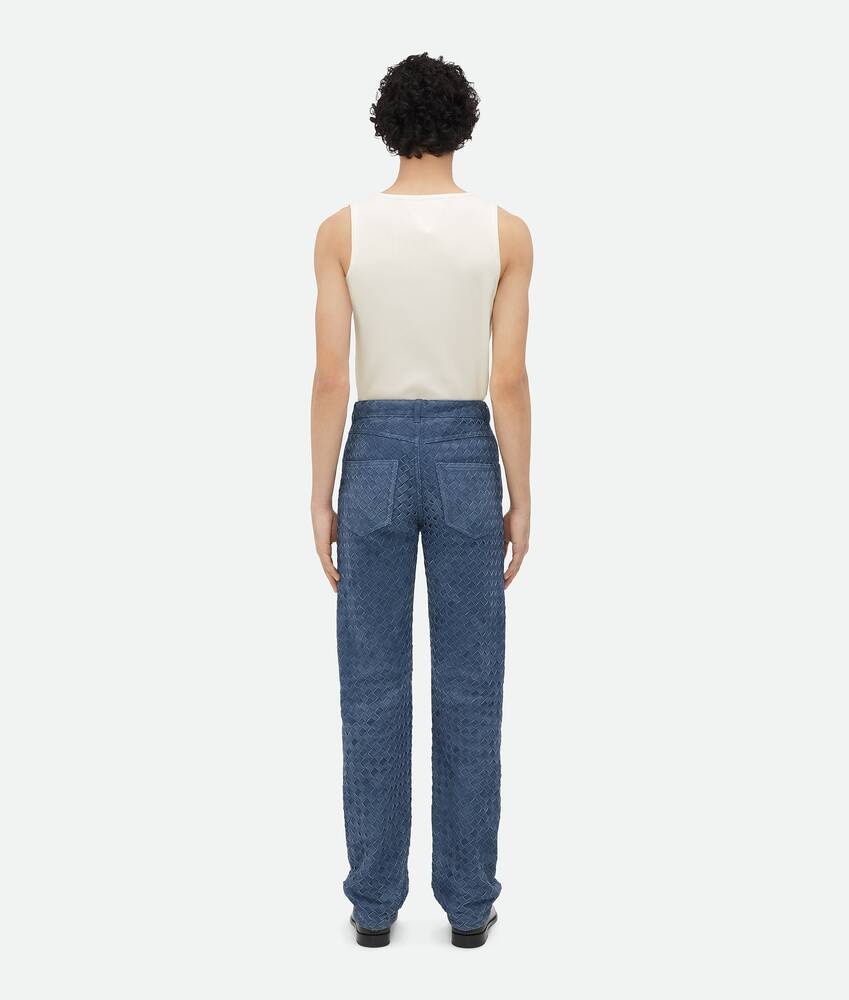 Bottega Veneta Pantalones De Ante Intrecciato