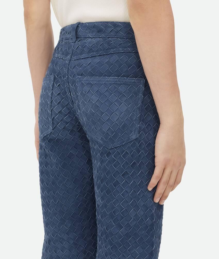 Bottega Veneta Pantalones De Ante Intrecciato