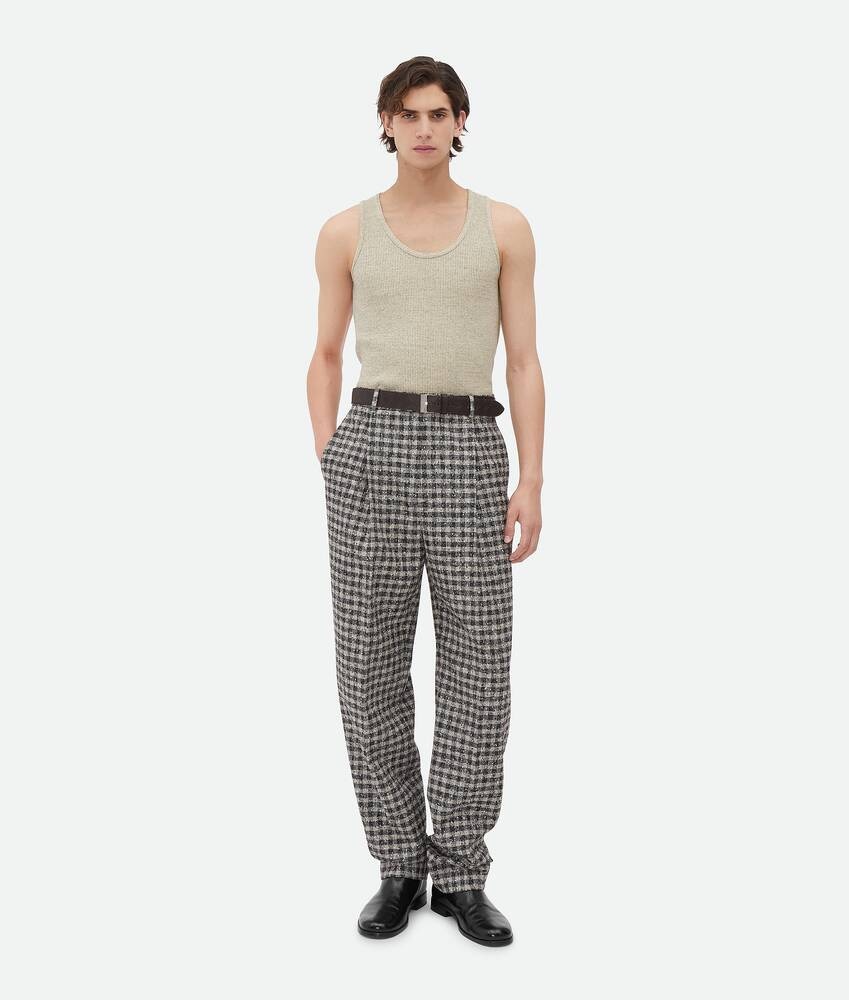Bottega Veneta Pantalones de guinga de lana buclé