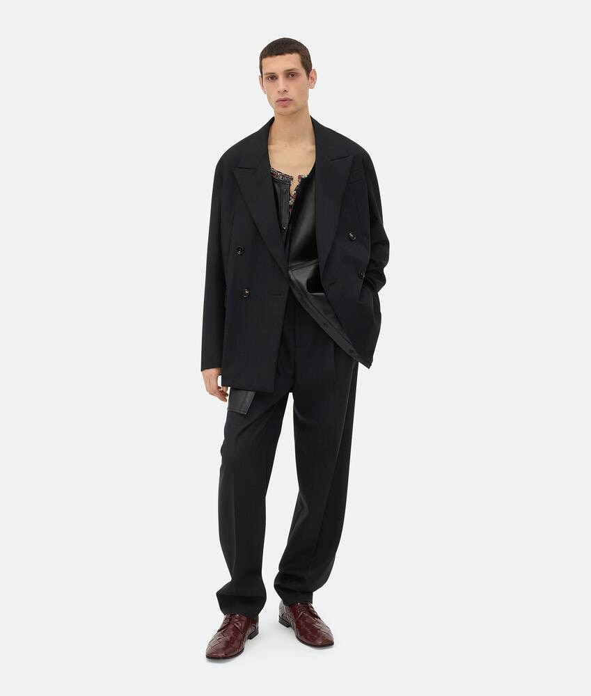 Bottega Veneta Pantalones De Lana A Rayas