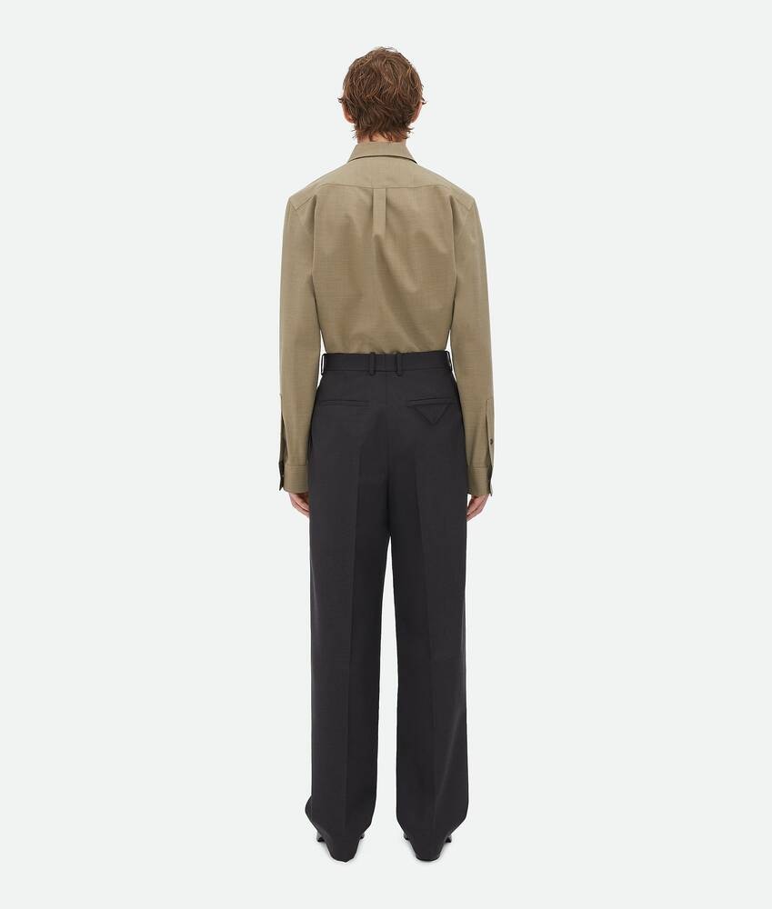 Bottega Veneta Pantalones De Lana Artesanal Ligera