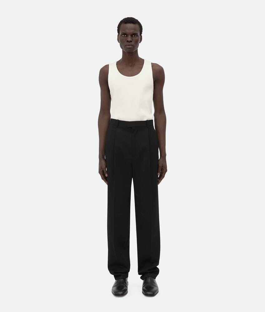 Bottega Veneta Pantalones De Lana Grain De Poudre