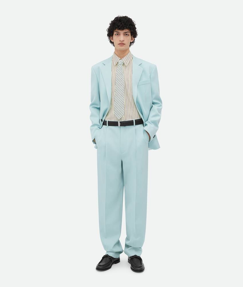 Bottega Veneta Pantalones De Lana Grain De Poudre