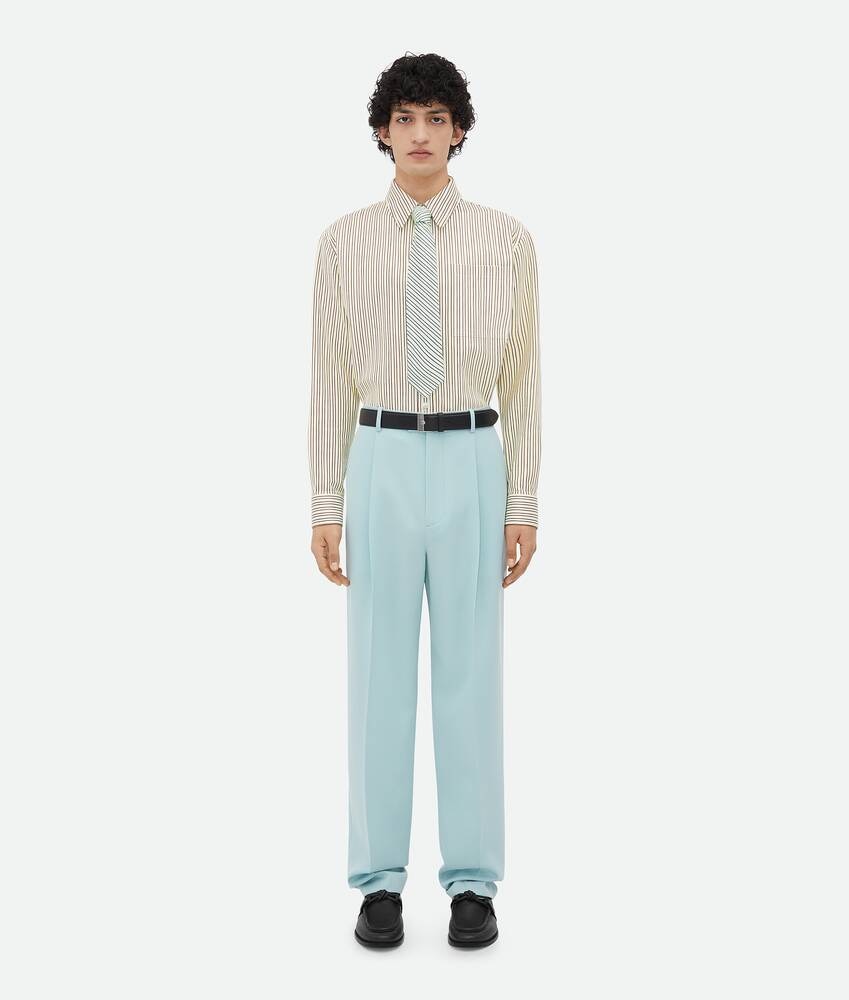 Bottega Veneta Pantalones de lana grain de poudre