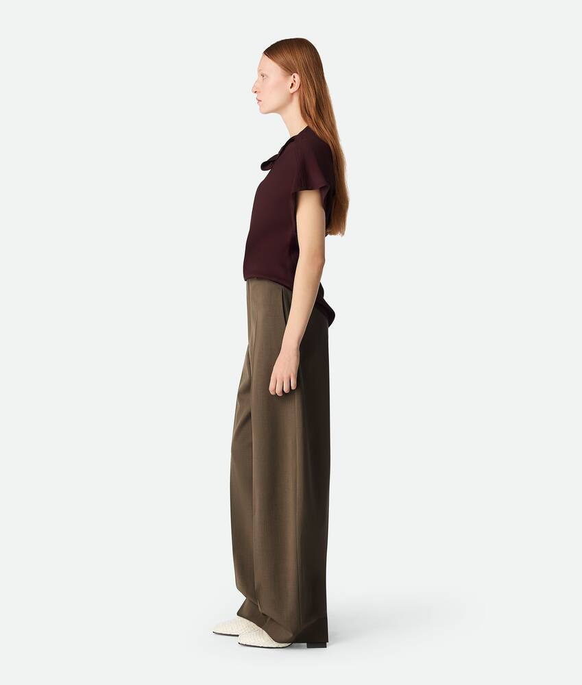 Bottega Veneta Pantalones Rectos De Lana