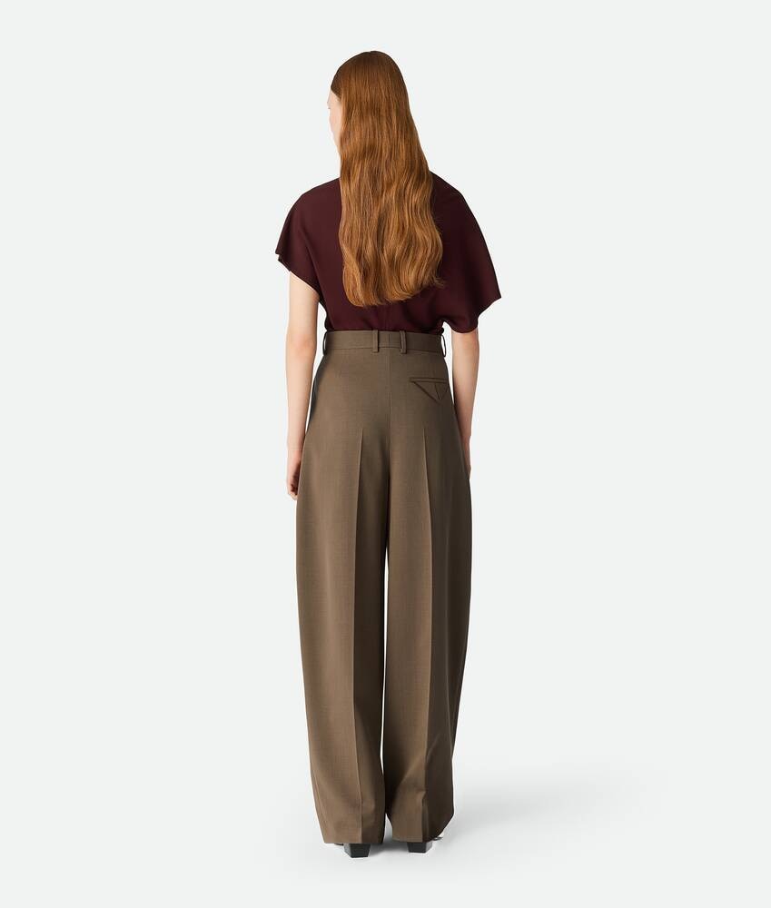 Bottega Veneta Pantalones Rectos De Lana