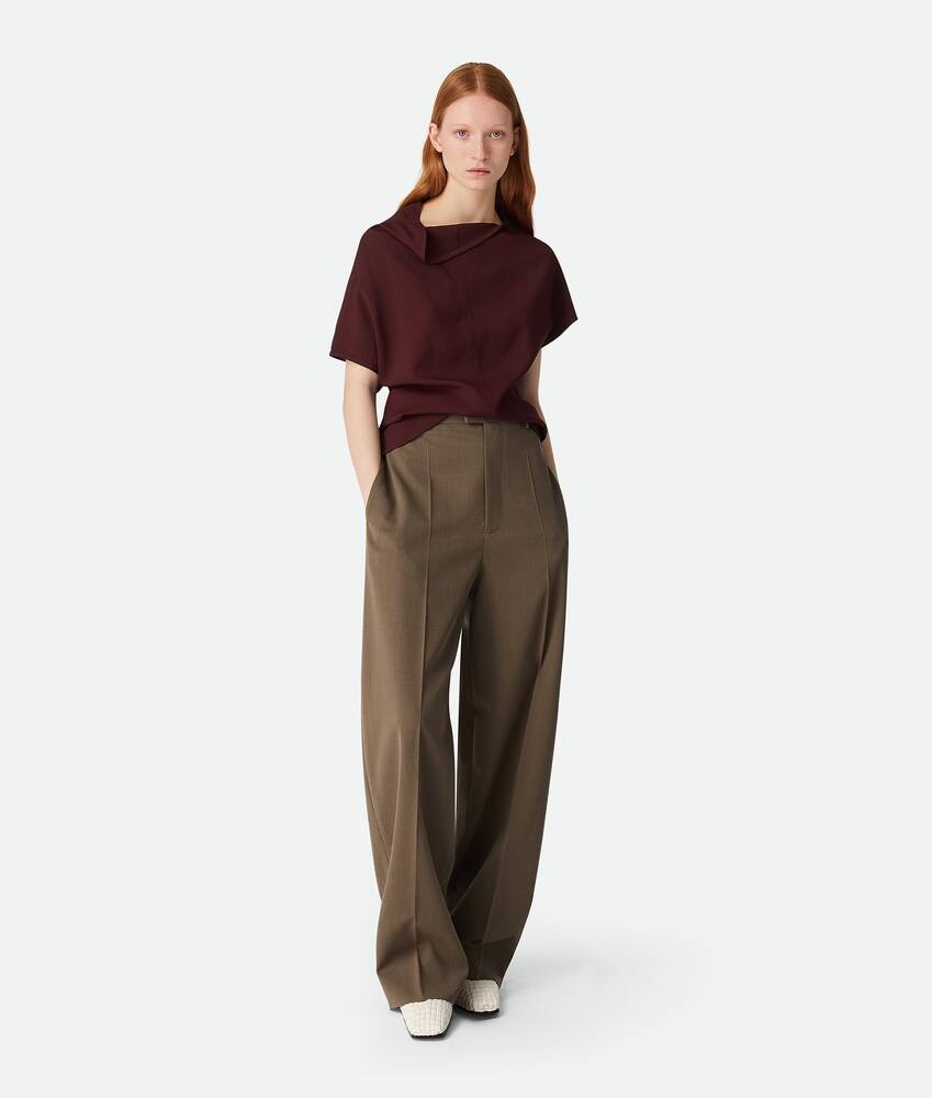 Bottega Veneta Pantalones rectos de lana