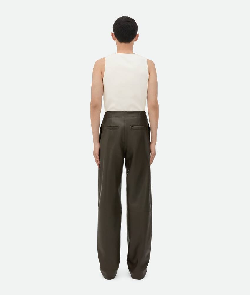 Bottega Veneta Pantalones Wide Leg De Piel