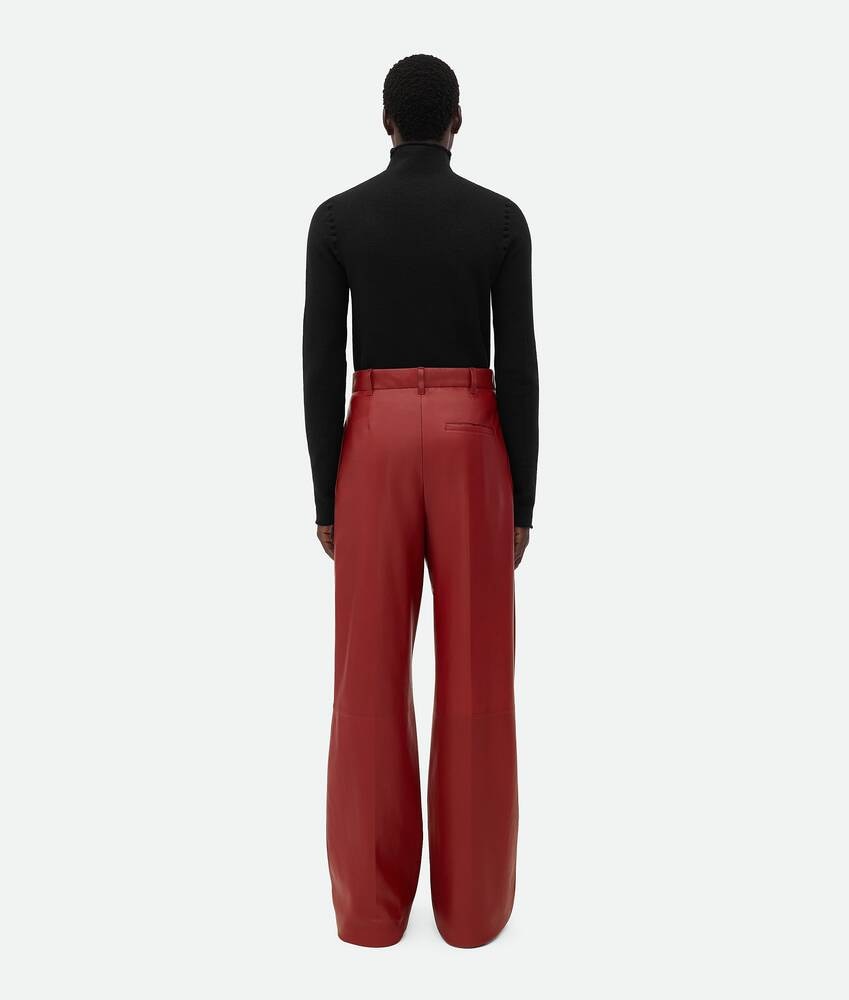Bottega Veneta Pantalones Wide Leg De Piel