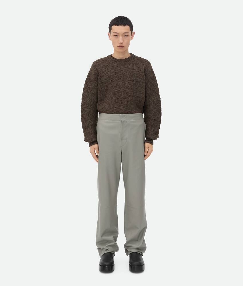 Bottega Veneta Pantalones Wide Leg De Piel