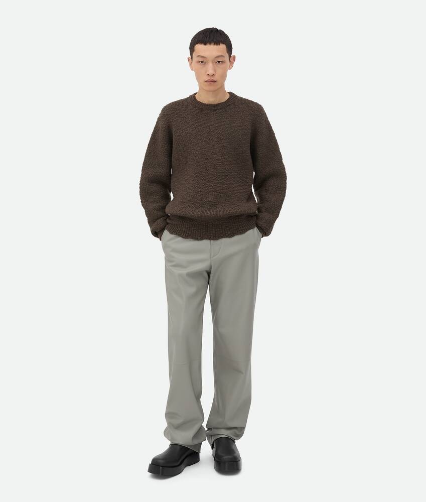 Bottega Veneta Pantalones Wide Leg de piel