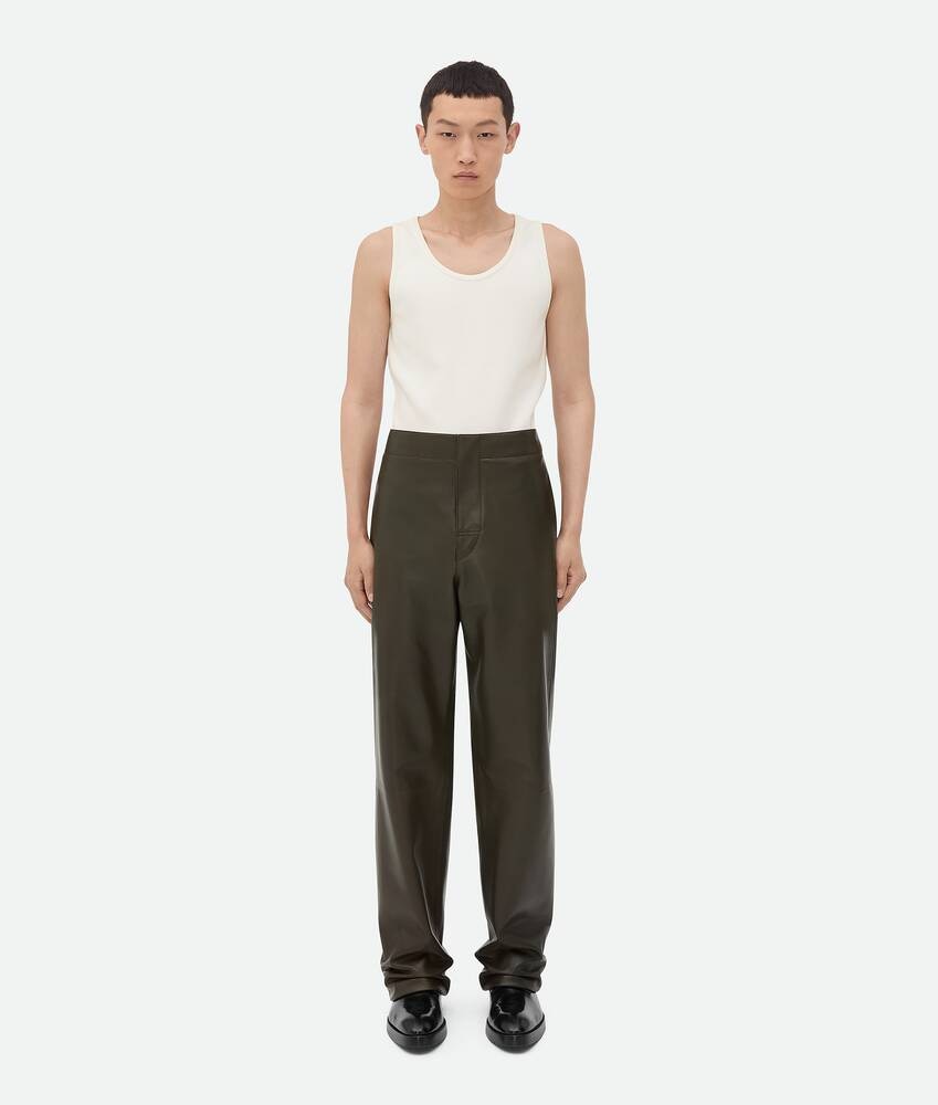 Bottega Veneta Pantalones Wide Leg de piel