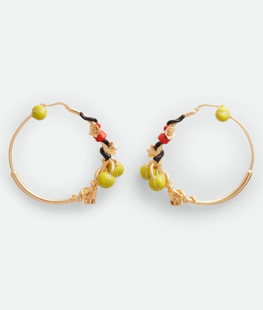 Bottega Veneta Pendientes Flower Hoop
