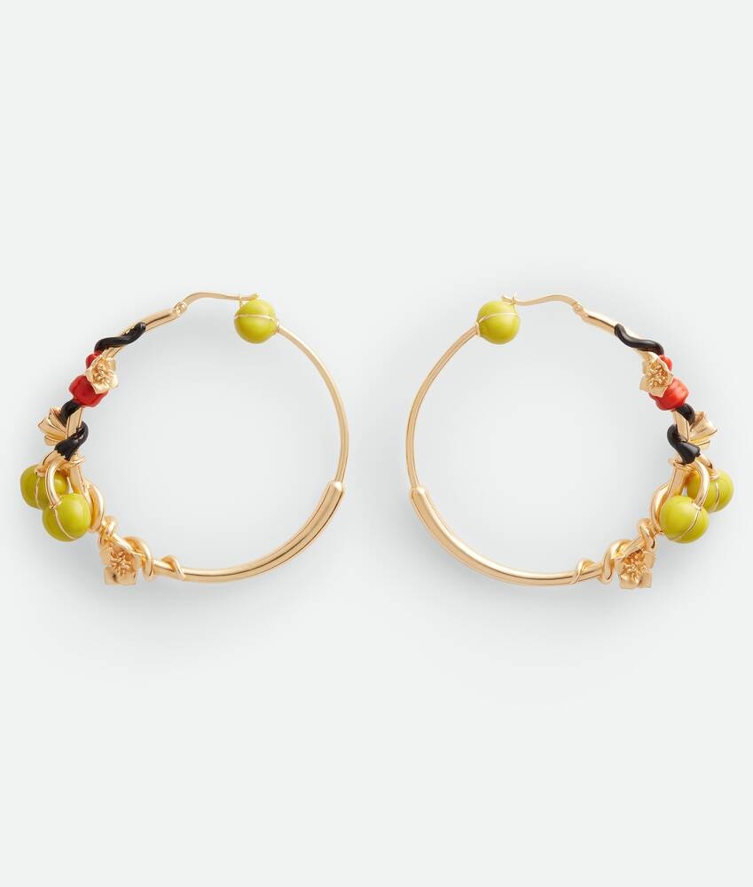 Bottega Veneta Pendientes Flower Hoop
