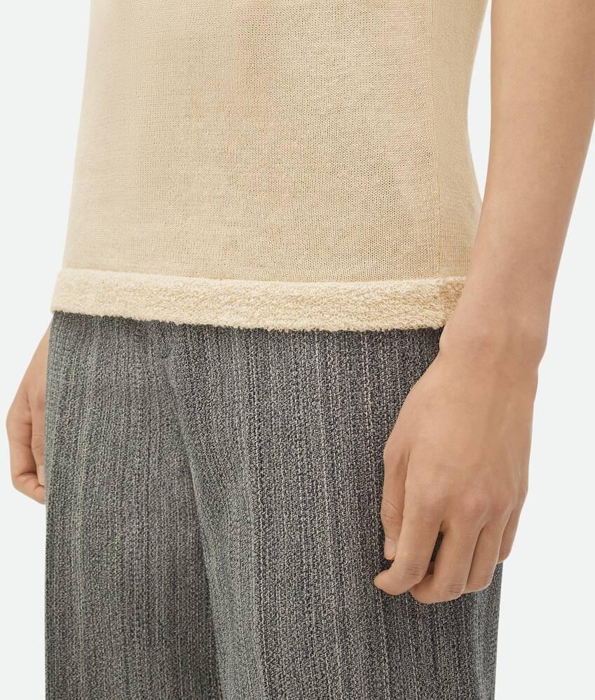 Bottega Veneta Polo De Lino Ligero Con Corte Slim