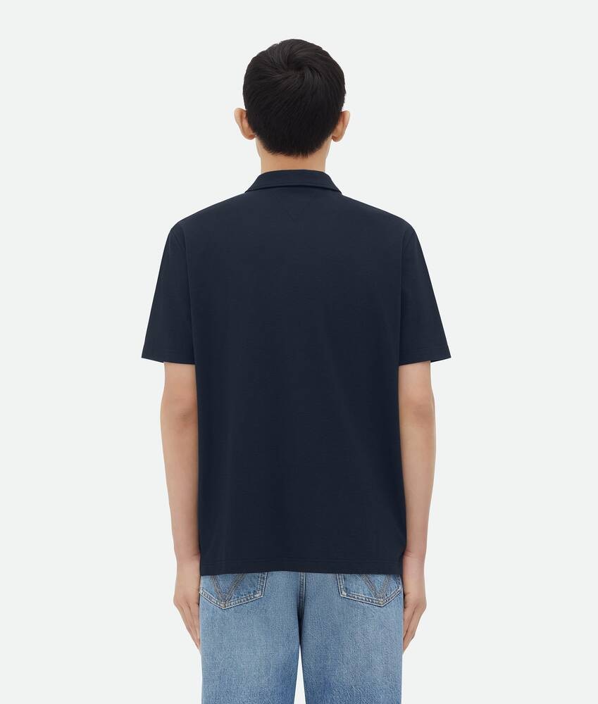 Bottega Veneta Polo De Piqué De Algodón Ligero