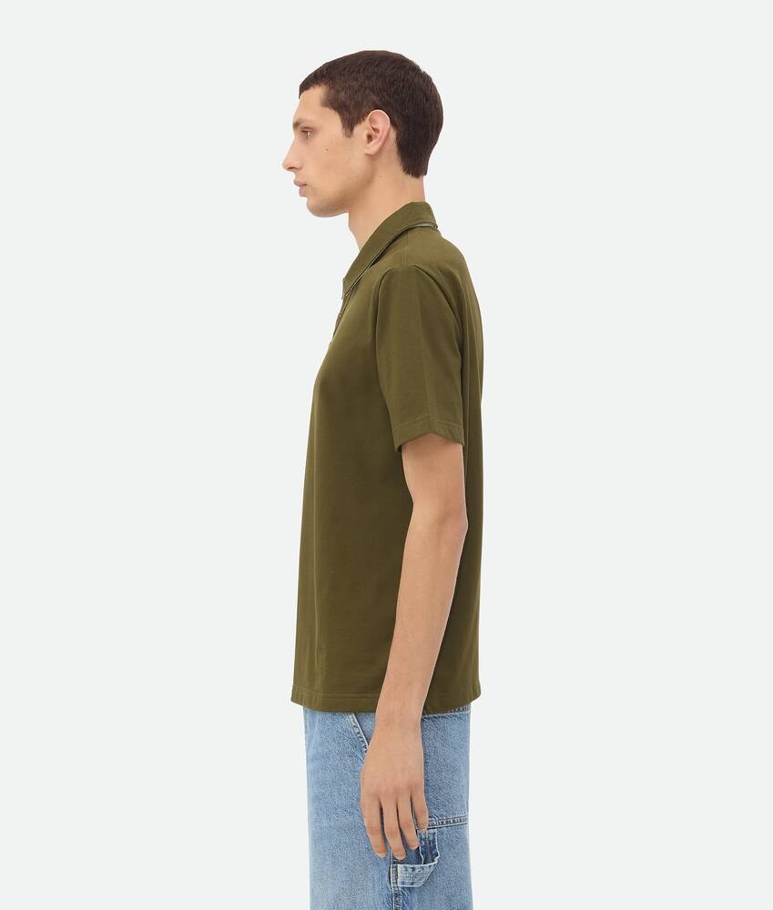 Bottega Veneta Polo De Punto De Algodón Pima