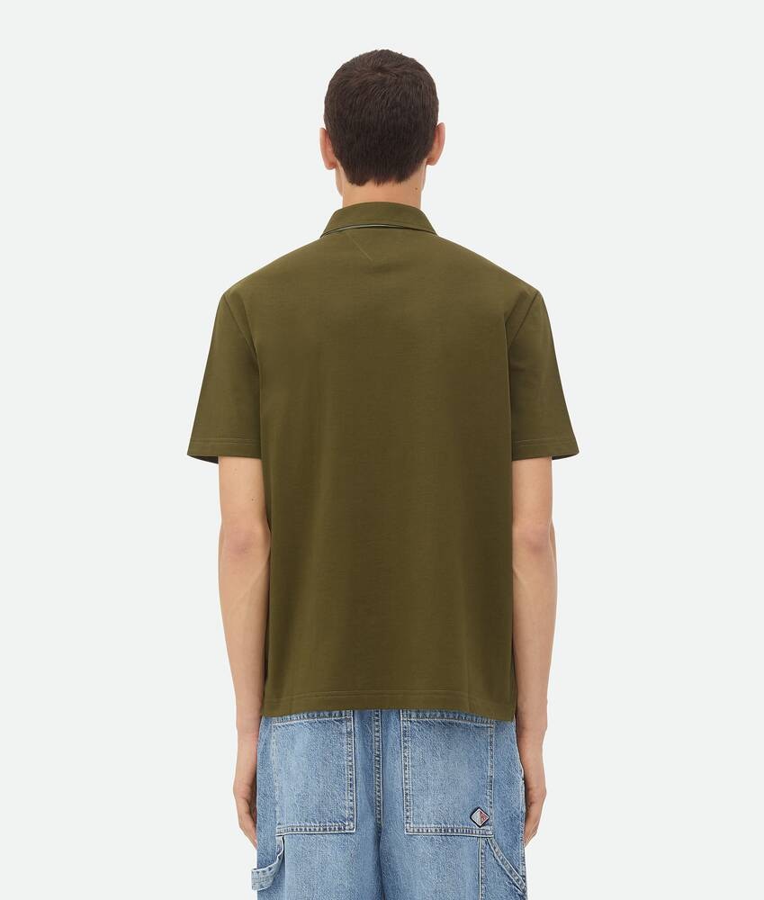 Bottega Veneta Polo De Punto De Algodón Pima