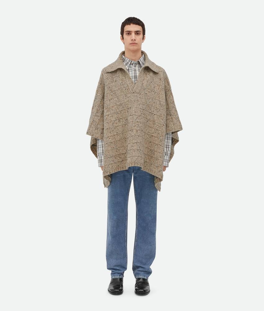 Bottega Veneta Poncho De Lana Diamond