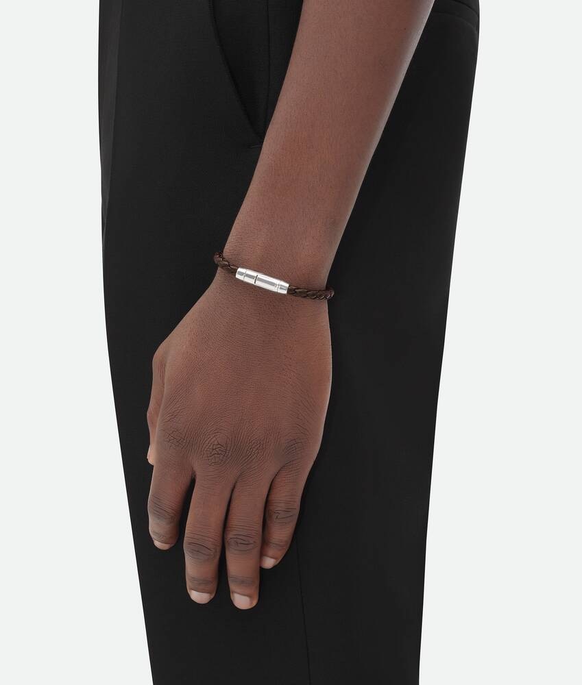 Bottega Veneta Pulsera Braid De Piel