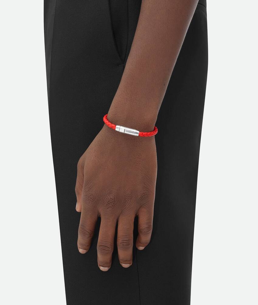 Bottega Veneta Pulsera Braid De Piel
