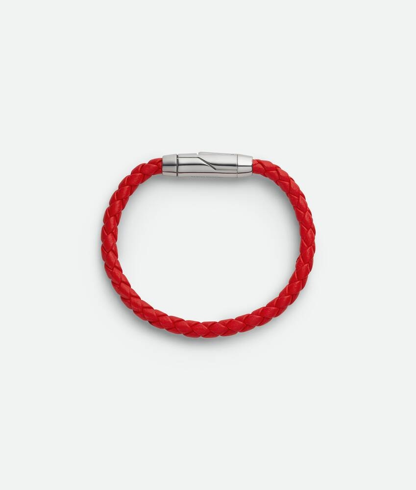 Bottega Veneta Pulsera Braid De Piel