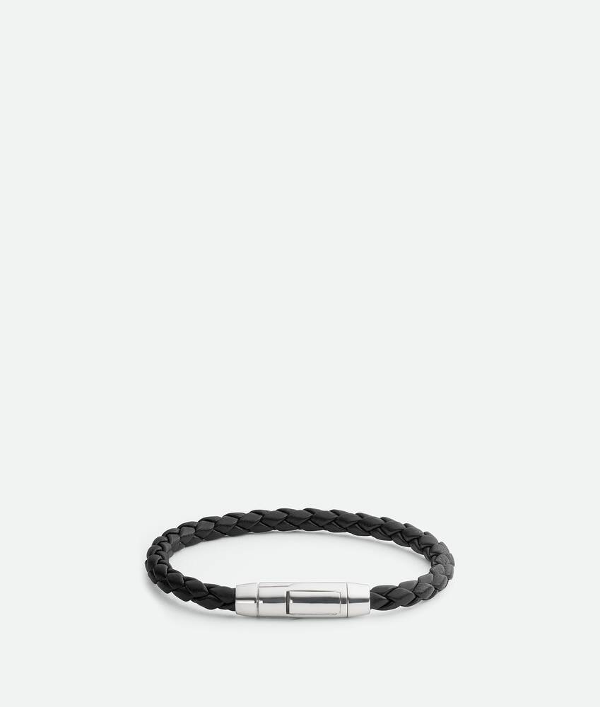 Bottega Veneta Pulsera Braid de piel